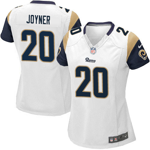 Women's Limited Lamarcus Joyner Nike Jersey White Road - #20 NFL Los Angeles Rams